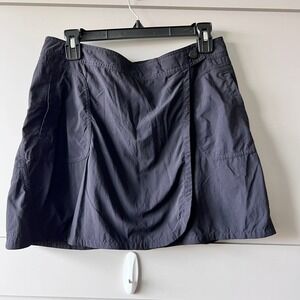 Patagonia Kamala Wrap Skirt Skort Women 6 Black 58685SP11 Outdoor Hiking Utility